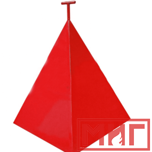 Фото 12 - Пожарная пирамида для пожарного гидранта 750x750x900 (Трехгранная).
